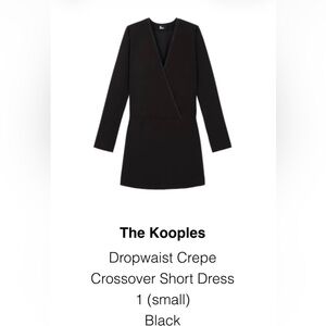 The Kooples Black Crepe Dress NWT